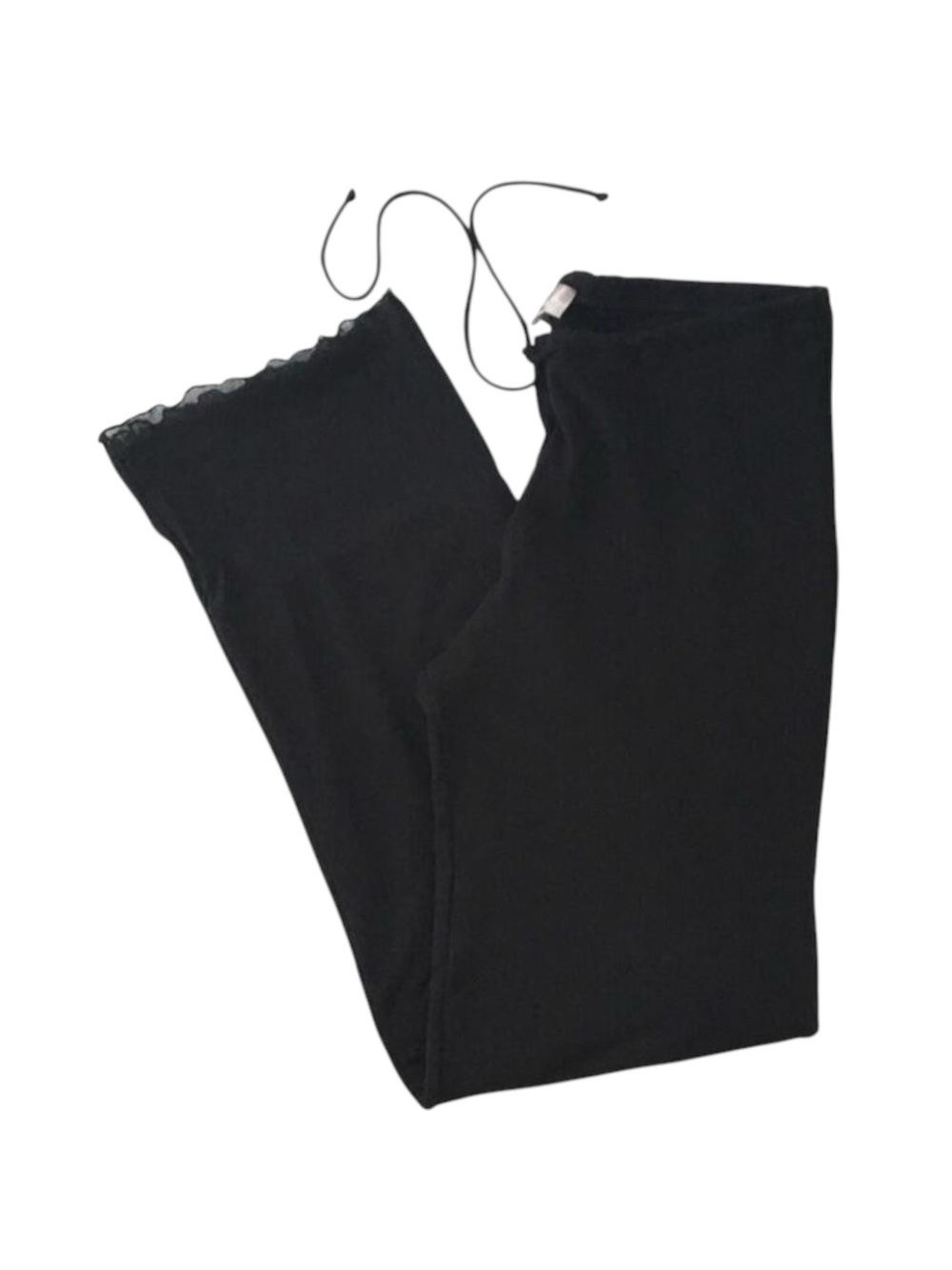 new Papillon Blanc 🝮 Semi Sheer Comfy Lounge Pant 🝮 Versatile Evening 🝮 Black - Picture 12 of 14